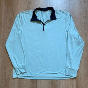 Polo Ralph Lauren Performance 1/4 Zip Lightweight Stretch Pullover Light Blue L